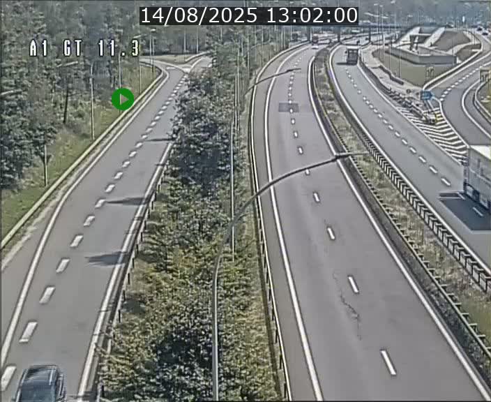 Traffic live webcam Luxembourg Senningerberg - A1 direction Allemagne - BK 11.3