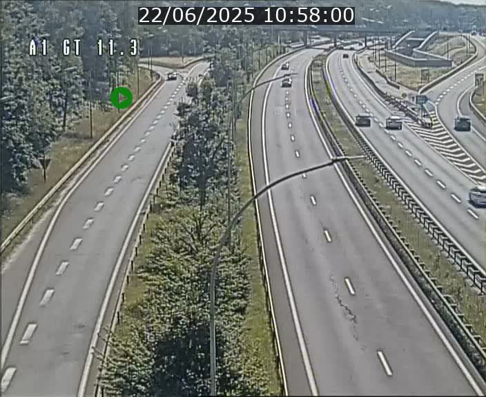 Traffic live webcam Luxembourg Senningerberg - A1 direction Allemagne - BK 11.3