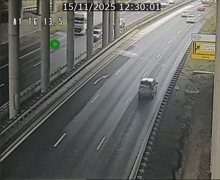 Traffic live webcam Luxembourg Senningen - A1 direction Luxembourg - BK 13.5