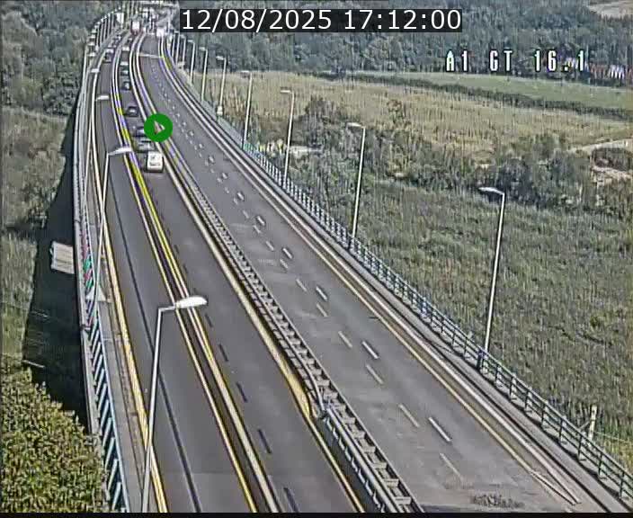 Traffic live webcam Luxembourg Niederanven - A1 direction Allemagne - BK 16.1