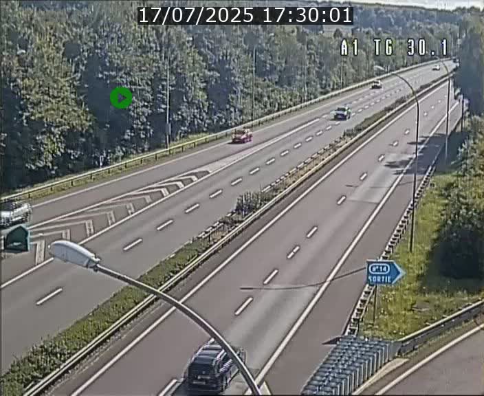 Traffic live webcam Luxembourg Grevenmacher - A1 direction Luxembourg - BK 30.1