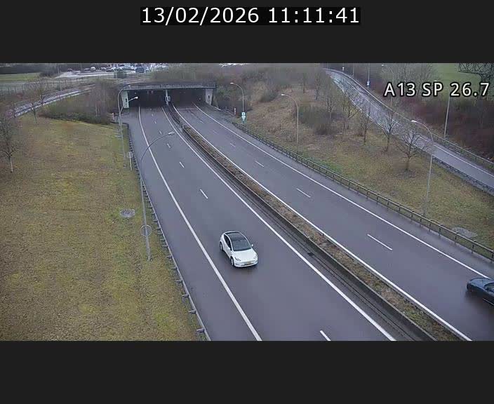 Traffic live webcam Luxembourg Frisange - A13 direction Luxembourg-ville - BK 26.7