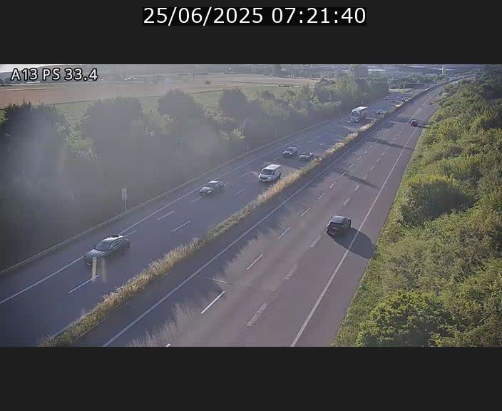 Webcam trafic sur A13 à hauteur de Mondorf-les-Bains en direction d'Altwies