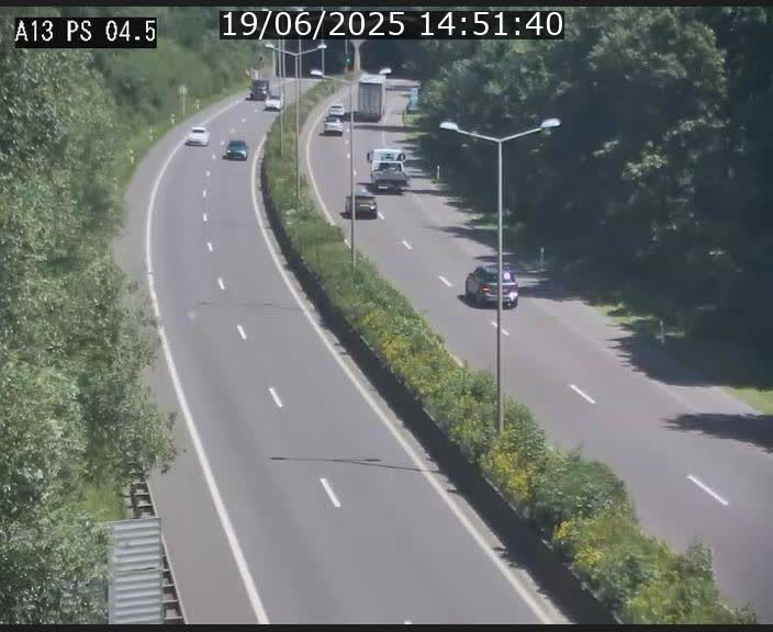Traffic live webcam Luxembourg Differdange - A13 direction Esch-sur-Alzette - BK 4.5