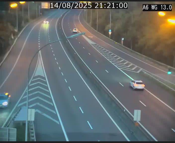 Traffic live webcam Luxembourg Mamer - A6 - BK 13 - direction Luxembourg/France/Allemagne