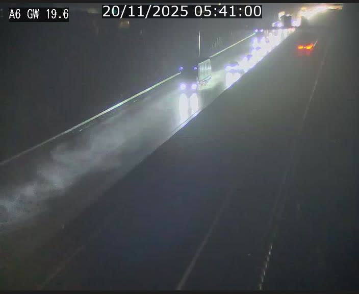 Traffic live webcam Luxembourg - Steinfort - A6 - BK 19.6 - direction Belgique