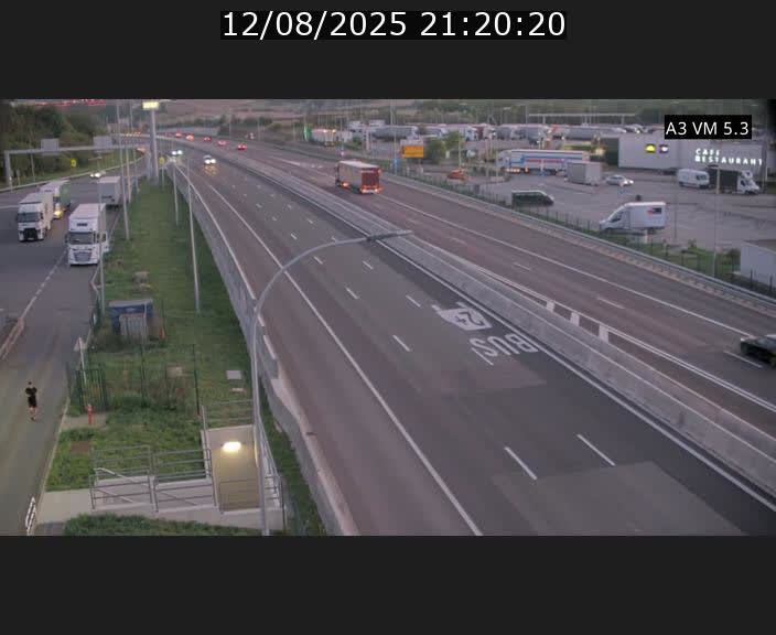 Traffic live webcam Luxembourg Aire de Berchem - A3 - BK 5 - direction France