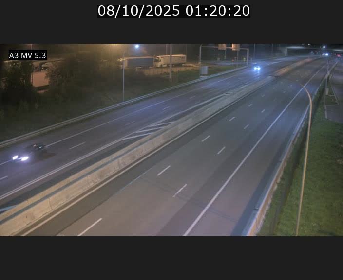 Webcam à l'Aire de Berchem au Luxembourg sur l'A3. Vue orientée vers la France