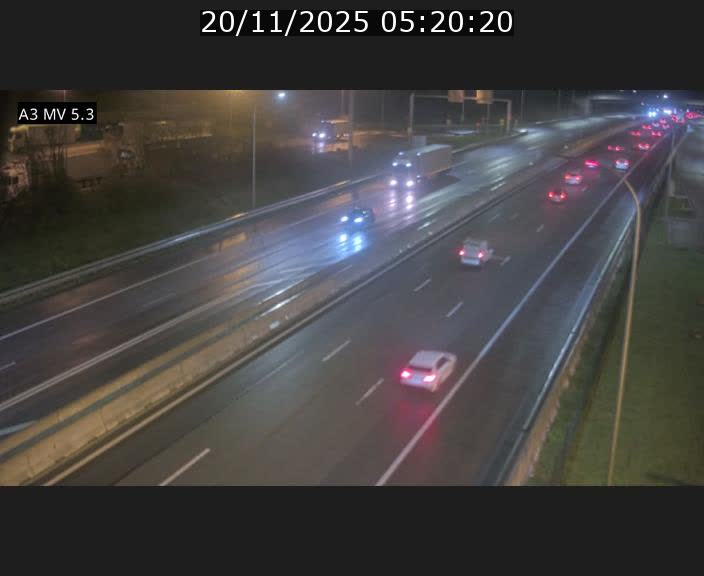 Webcam à l'Aire de Berchem au Luxembourg sur l'A3. Vue orientée vers la France