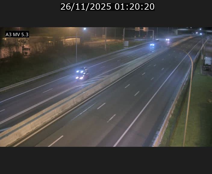 Webcam à l'Aire de Berchem au Luxembourg sur l'A3. Vue orientée vers la France