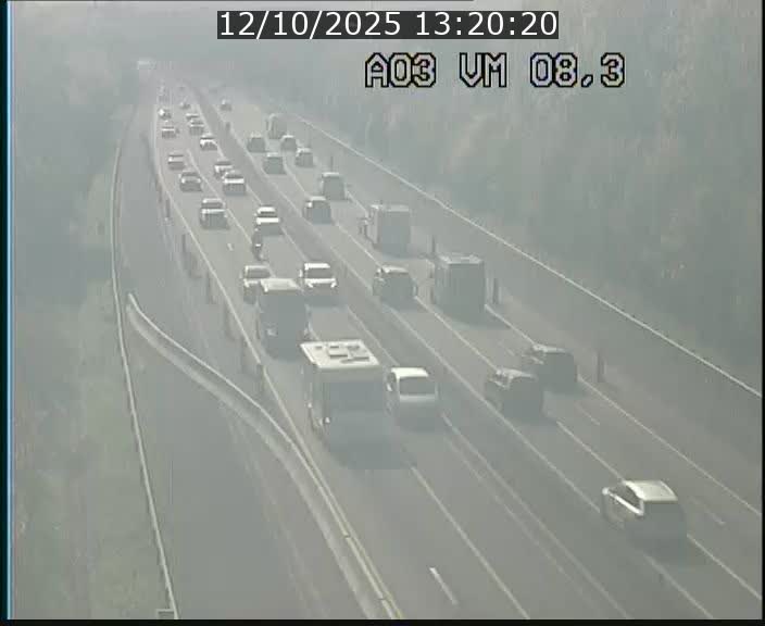 Traffic live webcam Luxembourg Bettembourg - A3 - BK 8.3 - direction France