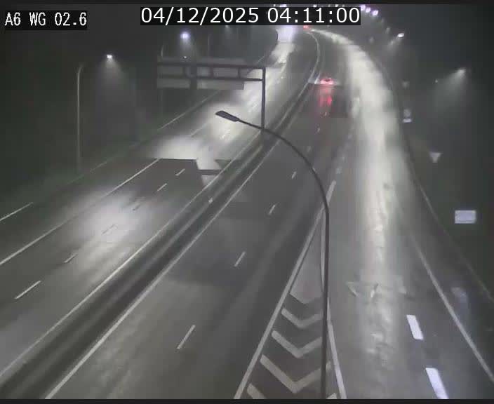 Traffic live webcam Luxembourg Croix de Cessange - A6 - BK 2.6 - direction France/Allemagne