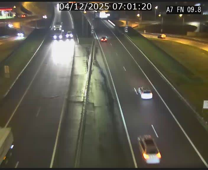 Caméra trafic Luxembourg - A7, Tunnel Gousselerbierg, sortie sud, direction rond-point Lorentzweiler (BK 9.9)