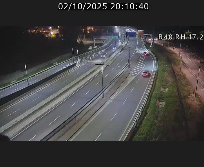 Webcam sur le contournement d'Esch Belval à hauteur de la sortie Université de Luxembourg. Vue orientée vers Luxembourg