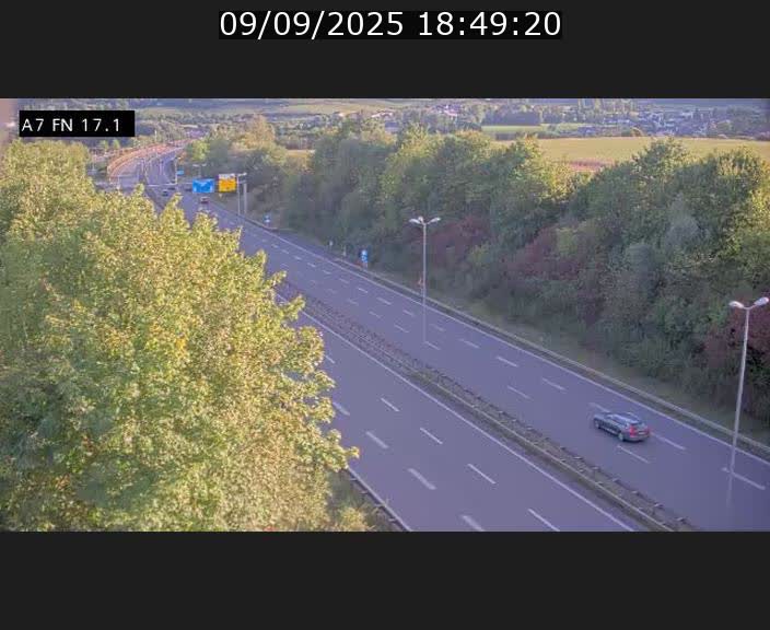 Caméra trafic Luxembourg - A7, Merscherbierg direction Mersch