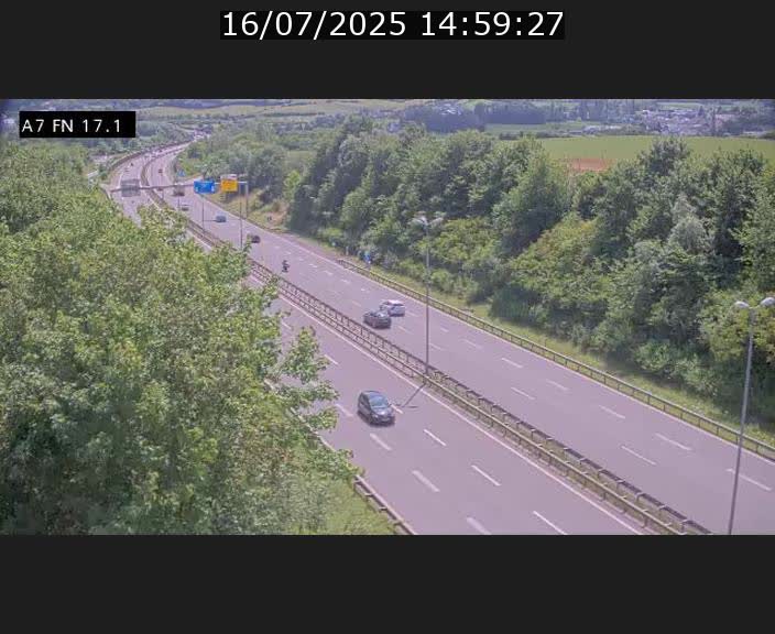 Caméra trafic Luxembourg - A7, Merscherbierg direction Mersch