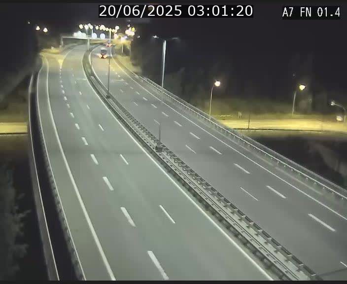 Caméra autoroute Luxembourg A7 - Tunnel Stafelter - direction Echangeur Grünewald