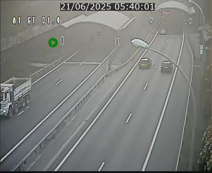 Traffic live webcam Luxembourg Hesperange - A1 direction Kirchberg - BK 1.4