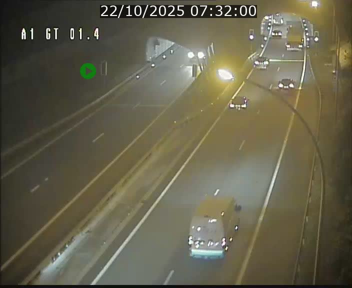 Traffic live webcam Luxembourg Hesperange - A1 direction Kirchberg - BK 1.4