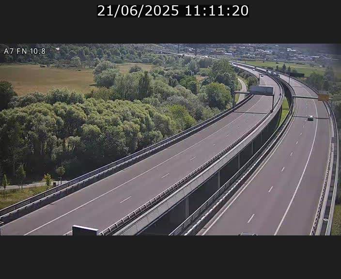 Caméra trafic Luxembourg - A7, Tunnel Gousselerbierg, sortie sud, direction rond-point Lorentzweiler (BK 10.8)