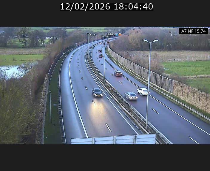 Caméra trafic Luxembourg - A7, Tunnel Mersch, entrée nord, direction Lorentzweiler