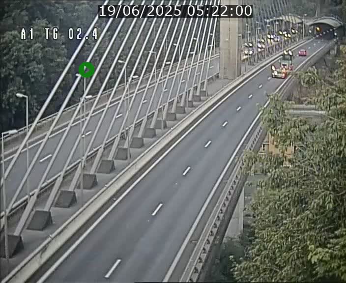 Traffic live webcam Luxembourg Sandweiler - A1 direction Luxembourg-ville - BK 2.4