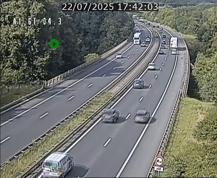 Traffic live webcam Luxembourg Itzig - A1 direction Sandweiler - BK 4.3