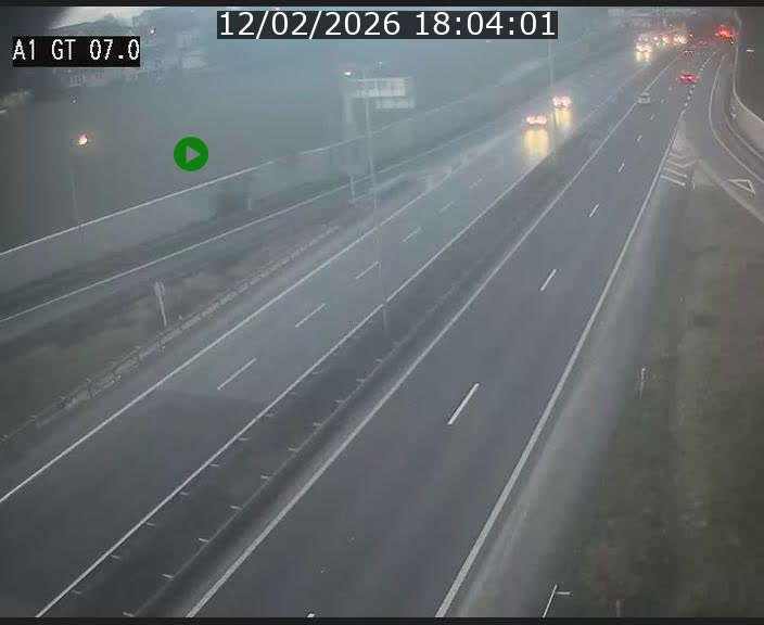 Traffic live webcam Luxembourg Cents - A1 direction Kirchberg - BK 7