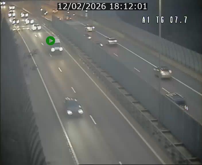 Traffic live webcam Luxembourg Kirchberg - A1 direction Luxembourg-ville - BK 7.7