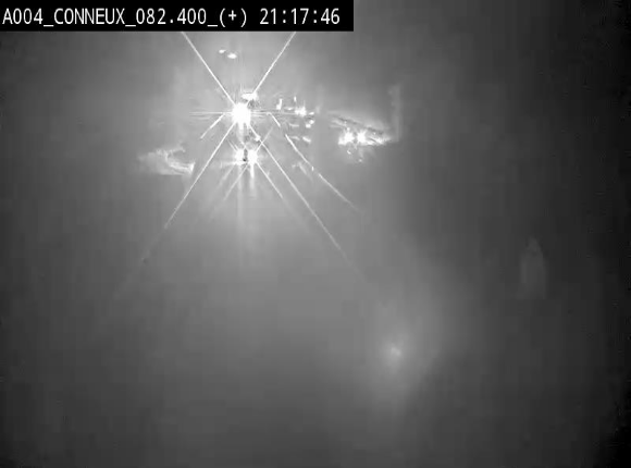 Webcam à hauteur de Conneux sur l'E411 en direction du sud de la Belgique