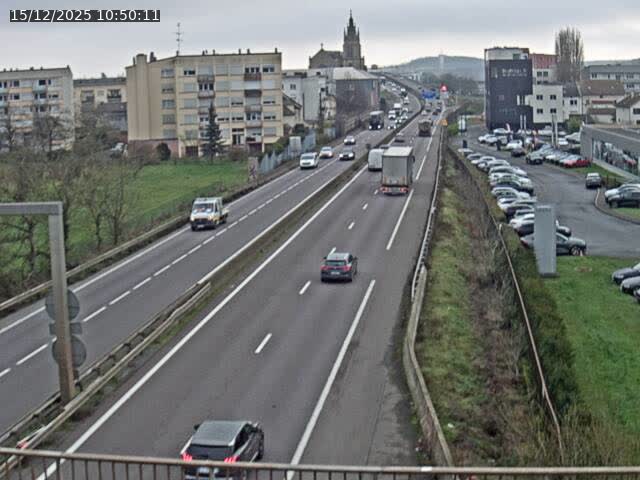 Caméra autoroute France - A31, Thionville direction Metz