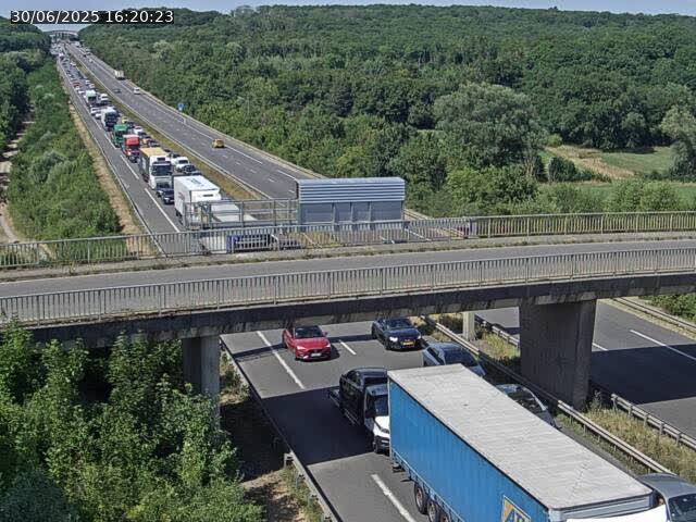 Caméra autoroute France - A31, Zoufftgen direction Luxembourg-ville, à la frontière entre la France et le Luxembourg