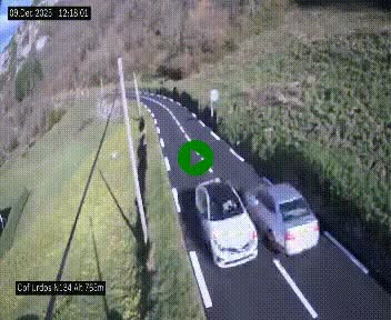 Webcam dans les Pyrénées Atlantique au niveau du col d'Urdos et du fort du Pourtalet sur la N134, en direction du Col et du tunnel du Somport, à 765 mètres d'altitude