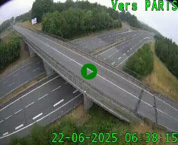 Clone of Caméra routière sur l'autoroute A20 au nord de Limoges, à la jonction avec la N520. Vue orientée vers Paris