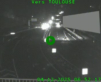 Caméra routière sur l'autoroute A20 à Noailles, en périphérie de Brive-la-Gaillarde. Vue orientée vers Toulouse