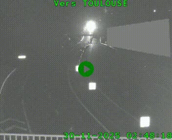 Caméra routière sur l'autoroute A20 à Noailles, en périphérie de Brive-la-Gaillarde. Vue orientée vers Toulouse