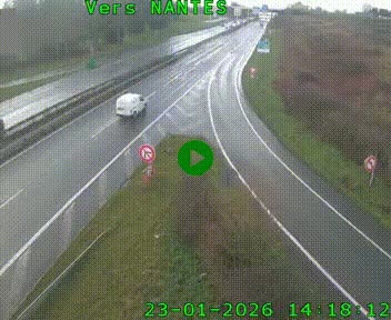 Webcam N147 au nord de Poitiers et à la jonction avec la A10