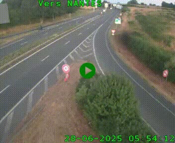 Webcam N147 au nord de Poitiers et à la jonction avec la A10