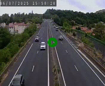 Caméra autoroute A75 à hauteur de Coudes, en direction de Clermont-Ferrand