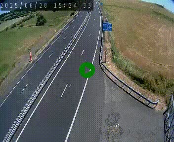 Caméra autoroute A75 à hauteur du col de la Fageole en direction de Clermont-Ferrand