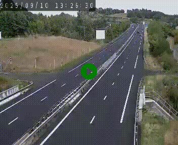 Caméra autoroutière France - A75, Coren, en direction de Montpellier
