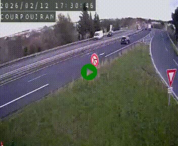 Caméra routière France - N109, Courpouiran - La plaine, en direction de Clermont l'Hérault, à la sortie de Montpellier