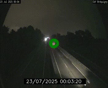 Webcam sur le périphérique de Rennes (N136) à hauteur du quartier Bréquigny, au sud de la ville