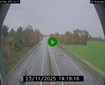 Webcam sur le périphérique de Rennes (N136) à hauteur du quartier Bréquigny, au sud de la ville