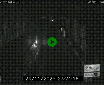 Webcam sur la N165 après le Pont de l'Iroise, à l'entrée de Brest