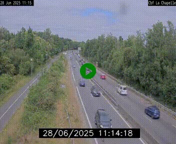 Webcam sur le périphérique de Nantes (N844) à hauteur de Porte de la Chapelle, au nord de la ville