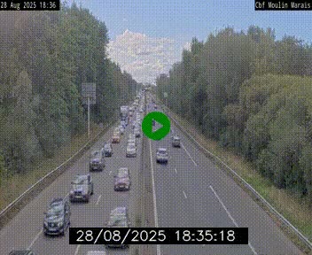 Webcam sur le périphérique de Nantes (N844) entre la Porte de Saint-Luce et la Porte d'Anjou, à l'est de la ville