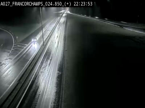 Caméra autoroutière à proximité du circuit de Spa-Francorchamps à Stavelot sur l'A27/E42