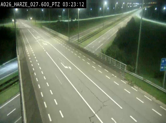 Caméra autoroute Belgique - Sougné-Remouchamps,E25 direction Luxembourg