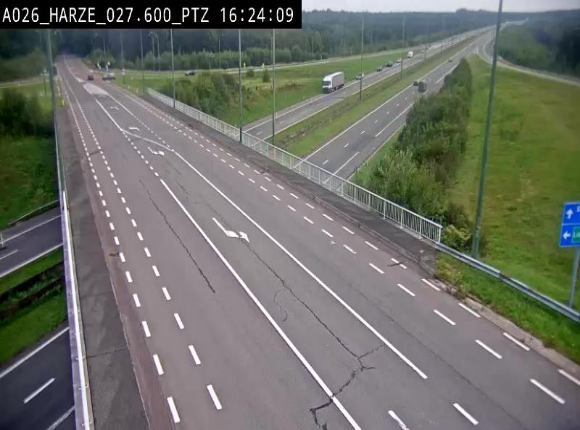 Caméra autoroute Belgique - Sougné-Remouchamps,E25 direction Luxembourg
